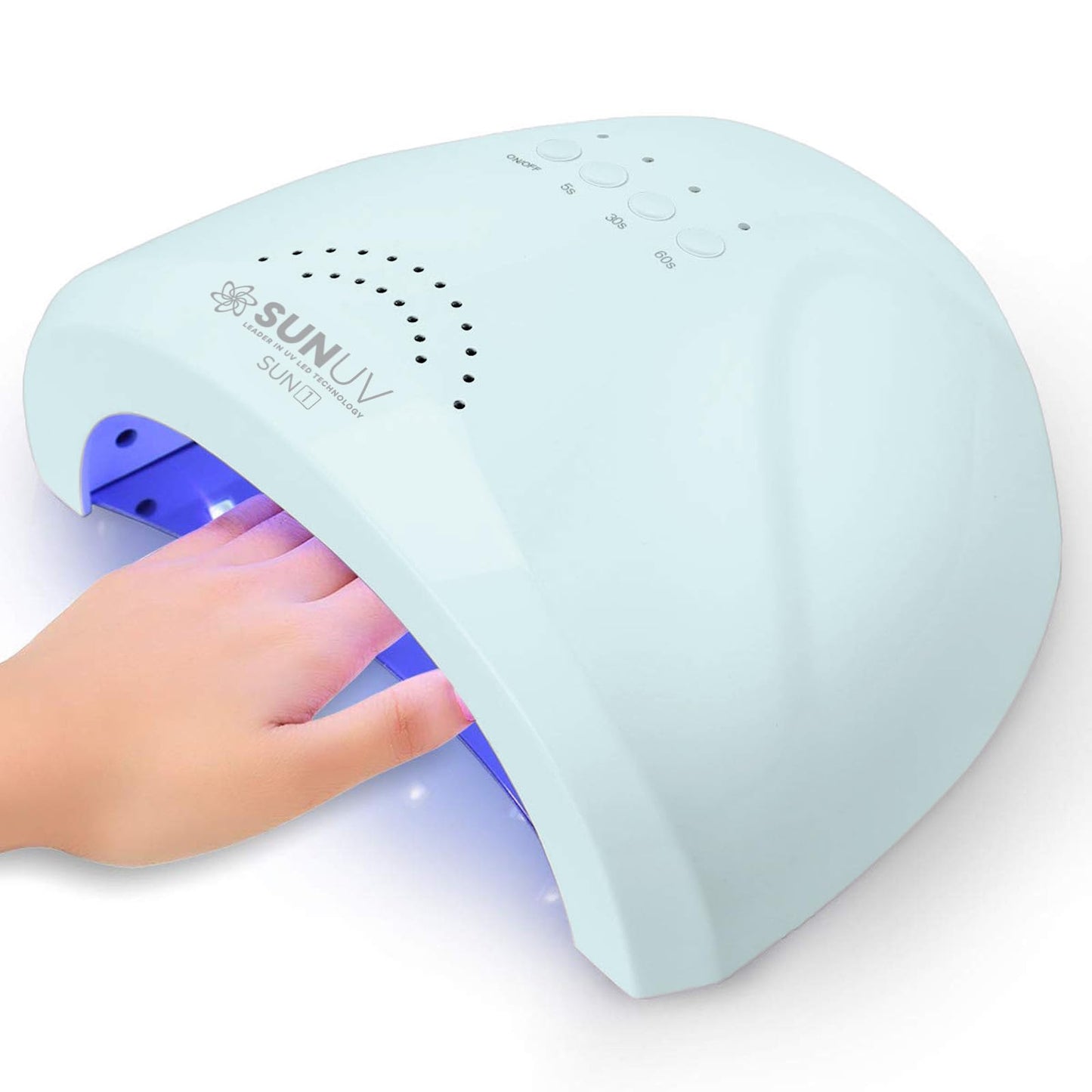 SUNUV UV LED Nail Lamp, Gel Light for Nail Polish UV Dryer with 3 Timers SUNone White