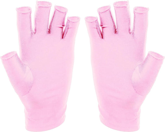 SUNUV LED Gloves for Gel Nails, UPF 50+ Anti UV Gloves for Gel Nail Lamp, Professional UV Gloves for Nail Techs