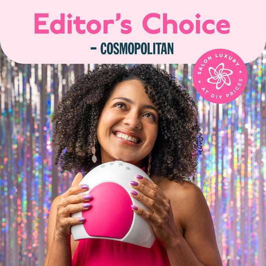 SUNUV SUN2C 48W UV Light for Nails, UV LED Nail Lamp with 4 Timer Settings, Curing Lights Compatible with All Gel Polish Rose