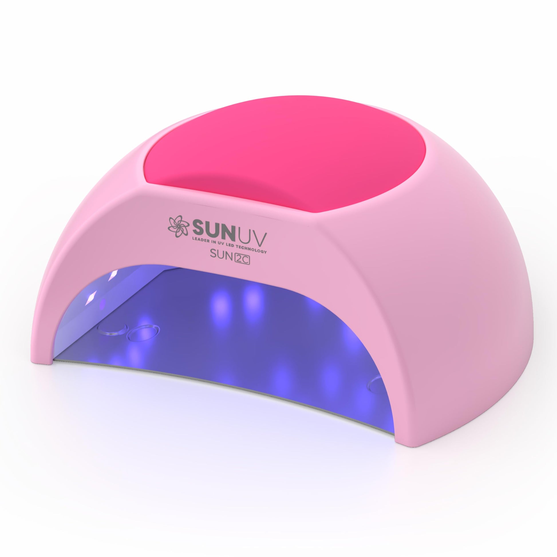 SUNUV SUN2C 48W UV Light for Nails, UV LED Nail Lamp with 4 Timer Settings, Curing Lights Compatible with All Gel Polish Rose